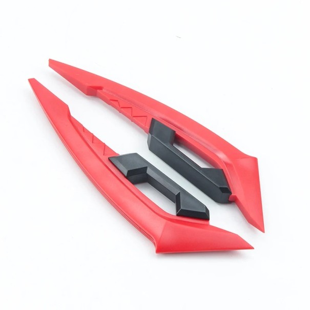 Universal Colourful Aerodynamic Side Spoiler Wing for Motorcycle 1 Pair Front Fairing Tuning Decoration red