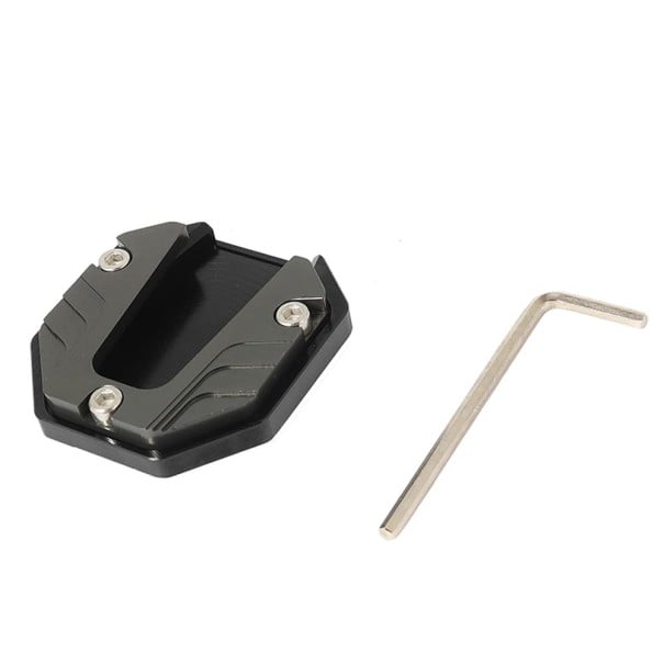 Universal Expanding Pad for Motorcycle Side Stand CNC Aluminium Footrest Coloured 50x50 mm grey