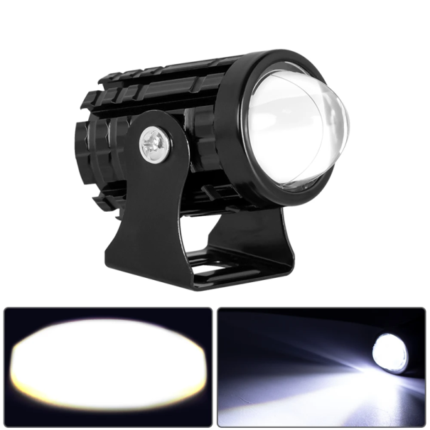 Universal-Motorrad-LED-Licht 3000 lm Aluminiumgehäuse IP67 Wasserdicht Hochleistungs-Motorradbeleuchtung Tag- und Nachtfahrt kaltweiß