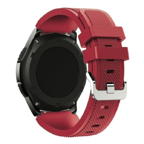Universal silikone rem 22 mm T892 mørkerød