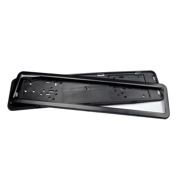 Universele nummerplaat houder zwart mat Standaard frame voor registratieplaat met roestbescherming Duurzame hoes voor nummerplaten voor auto's en aanhangers 1