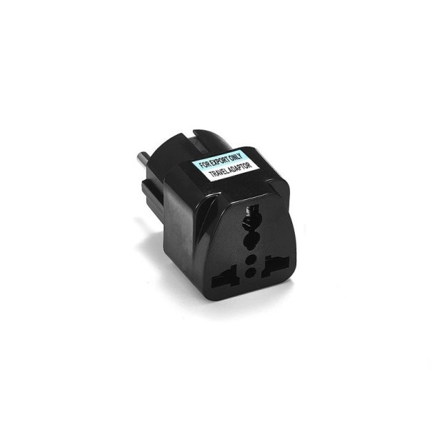 Universele reisadapter K1102 zwart