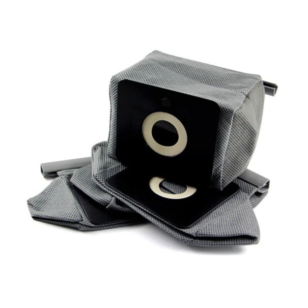 Universele wasbare stofzak 11 x 10 cm met een diameter van 5 cm voor Philips LG Haier Samsung Grijze herbruikbare filter van niet-geweven stof 1