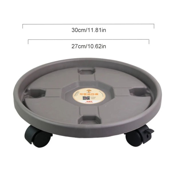 Universeller Blumentopfwagen 27–30 cm Kunststoff-Rollständer für Pflanzen Mit Feststellbremsen Hohe Tragfähigkeit 1