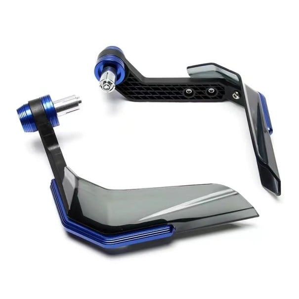 Universeller Windschutz für Motorrad, Scooter und E-Bike, Schutz für Bremshebel, mit Aluminiumverstärkung, farbige Ausführung blau