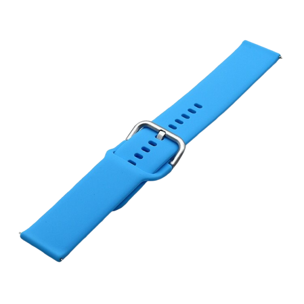 Universelles Silikonarmband 22 mm T886 blau