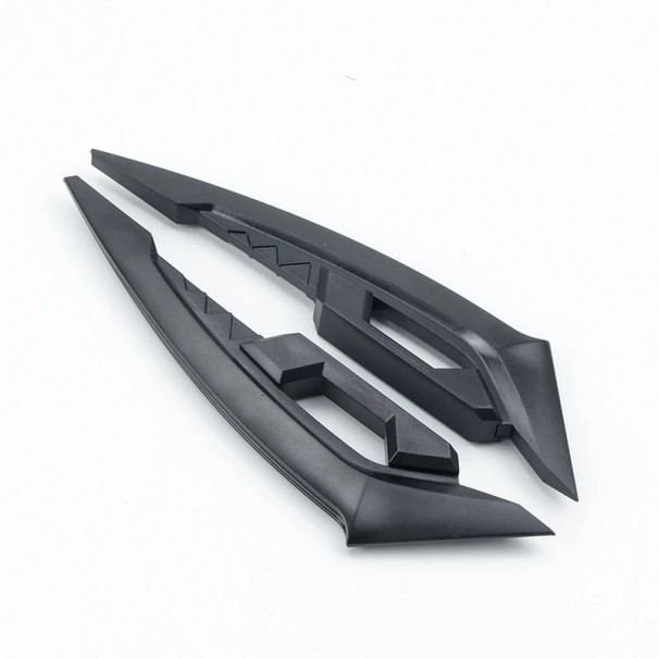Universelt farvet aerodynamisk side spoiler vinge til motorcykel 1 par frontkåbe tuning dekoration sort