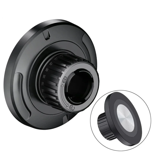 Univerzális mágneses autós telefontartó mágneses gyűrűvel, 17 mm-es gömbfejhez, forgatható, erős tartású. 1