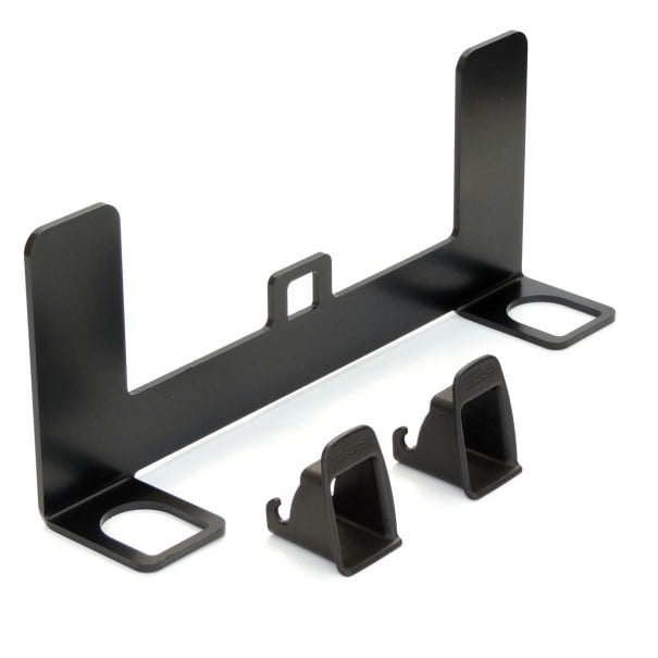 Univerzální ocelová ISOFIX konzole pro dětskou autosedačku bez vrtání a svařování rozteč 28 cm ocel černá 33,2 x 13,8 x 6,8 cm 1