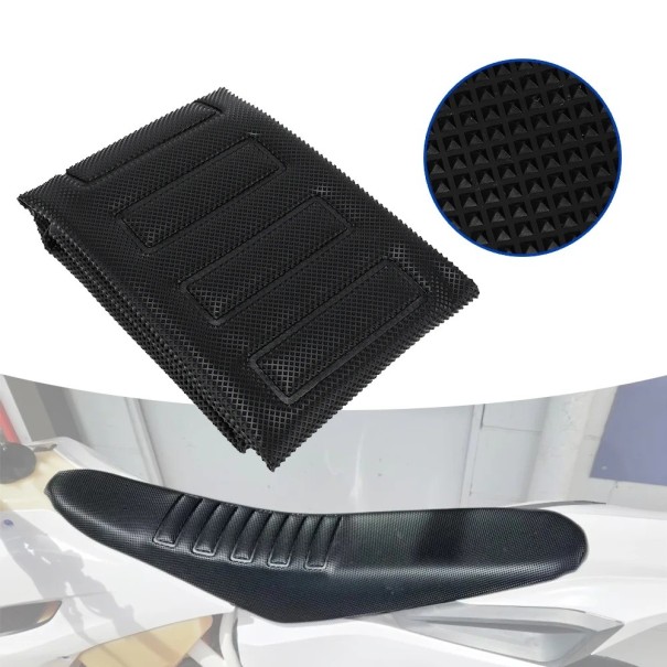Univerzální potah na sedadlo motocyklu z PVC 82 x 38 cm Voděodolný protiskluzový kryt proti opotřebení pro krosové motocykly 1
