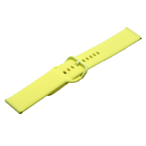Univerzální silikonový řemínek 20 mm T883 žlutá