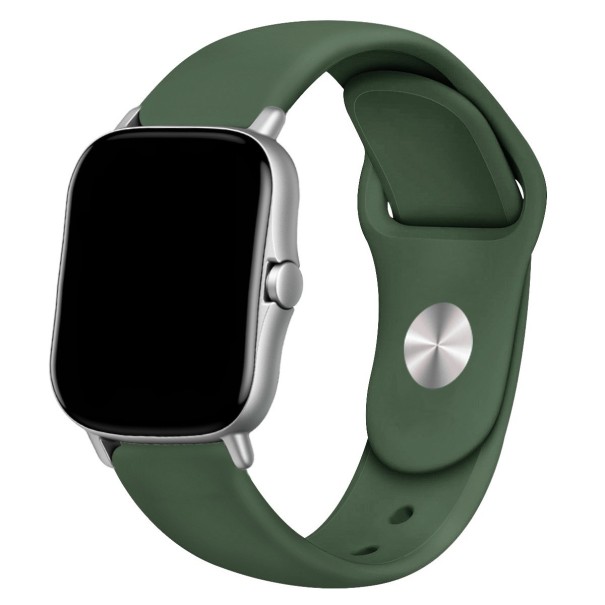 Univerzální silikonový řemínek 22 mm armádní zelená