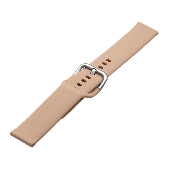 Univerzální silikonový řemínek 22 mm T886 béžova