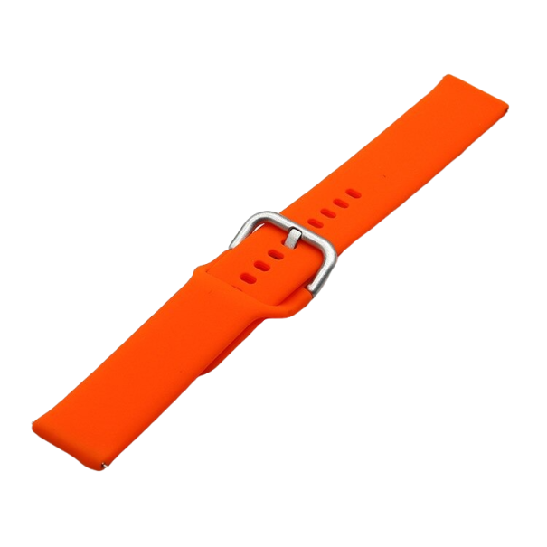 Univerzální silikonový řemínek 22 mm T886 oranžová