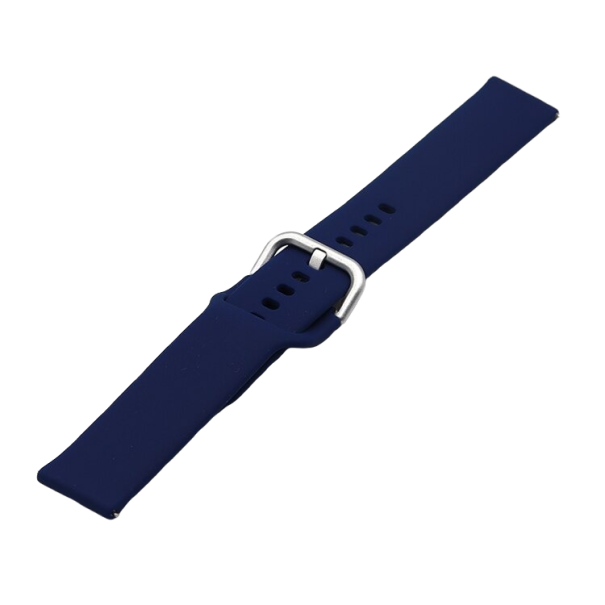 Univerzální silikonový řemínek 22 mm T886 tmavě modrá