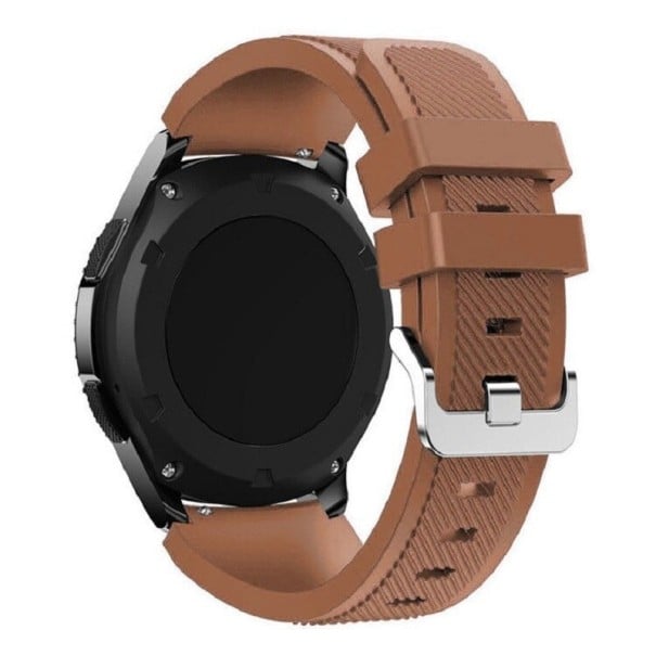 Univerzální silikonový řemínek 22 mm T892 hnědá