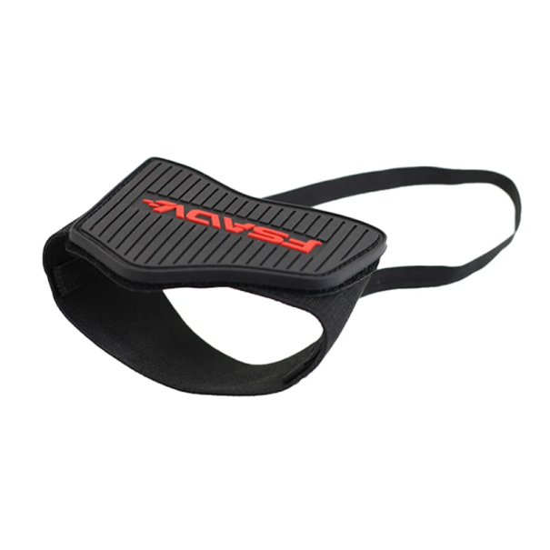 Univerzálny gumový chránič topánok na radiaci pedál motocykla Protišmykový návlek na suchý zips s elastickým pásikom 31 × 6,5 cm červená