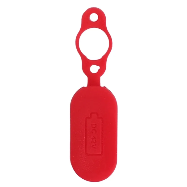 Uniwersalna silikonowa osłona przeciwkurzowa na port ładowania 5,7 x 1,6 cm do Xiaomi M365 Kickscooter Pro 1S Pro 2 Elektryczna hulajnoga czerwony