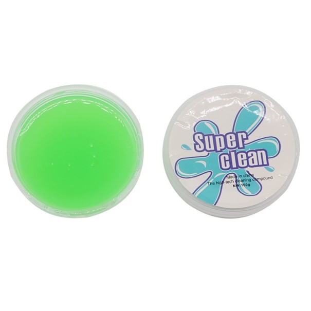 Uniwersalny żel czyszczący do klawiatury i wnętrza samochodu Usuwa kurz i zanieczyszczenia z wąskich przestrzeni i szczelin Pojemność 60 ml zielony