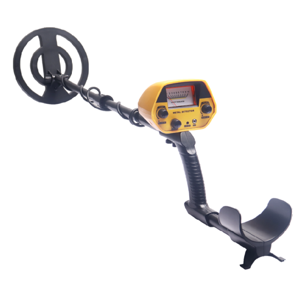 Unterirdischer Metalldetektor mit einstellbarer Länge 78-112 cm Sensor 20 cm Münz- und Metallsuche Geeignet für Anfänger und Fortgeschrittene gelb