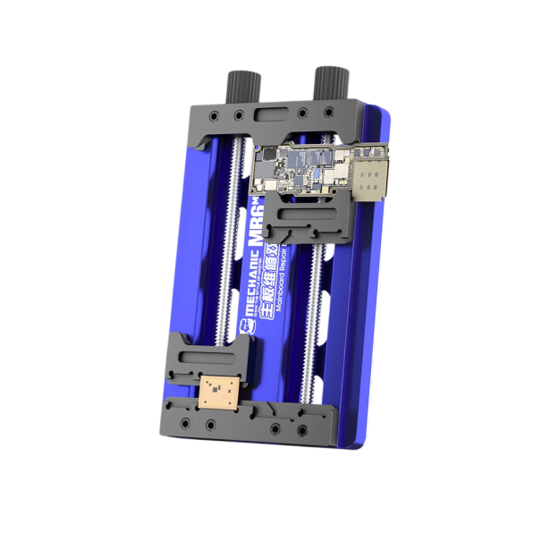 Upínací držák na základní desku šroubovací 145×85×25 mm modrý fixátor pro opravy čipů a PCB mobilních zařízení 1