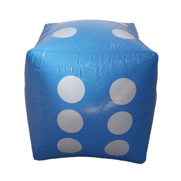 Uppblåsbar kub för poolen Uppblåsbar lekkub Uppblåsbar poolleksak 30 x 30 cm blå