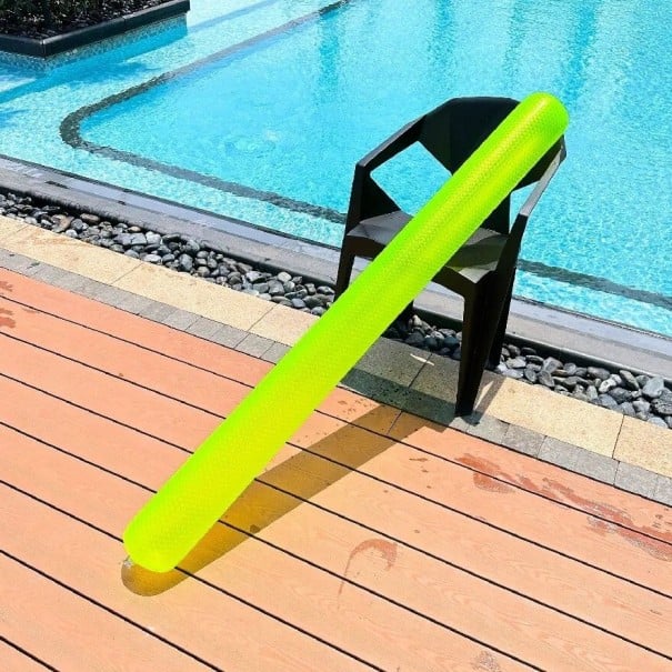 Uppblåsbar simpinne 162 × 14 cm PVC Flytande stav för simning Tränings- och avslappningshjälpmedel för pool grön