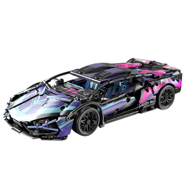 Urheiluautosarja 1:14 Lamborghini Hypercar 1314 palaa Kilpa-automalli Technic Palapeli aikuisille ja lapsille Yksityiskohtainen rakenne 1