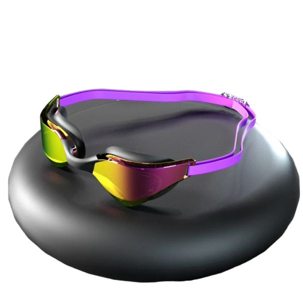 Urheilulliset uimalasit Ammattimaiset vesilasit Uimalasit huurteenestolla 15 x 4 x 7,5 cm violetti