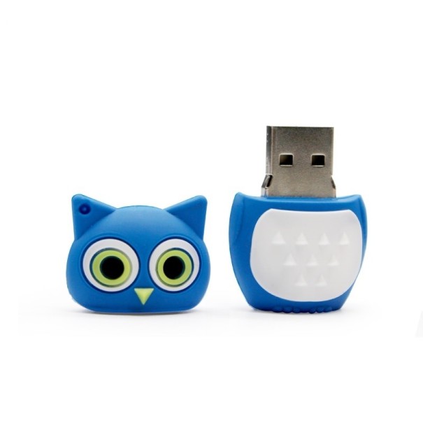 USB 2.0 flash-enhet uggla blå 64GB