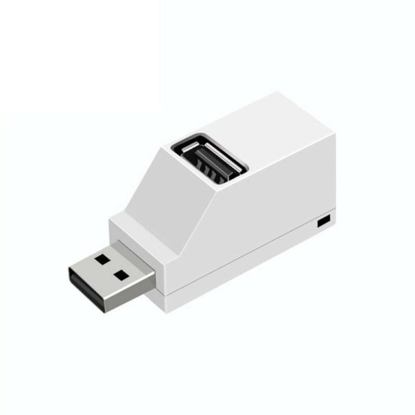 USB 2.0 HUB 3 porturi alb