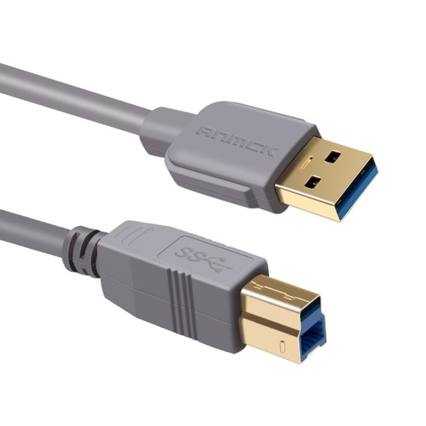 USB 3.0 til USB-B forbindelseskabel til M/M-printere K1029 50 cm