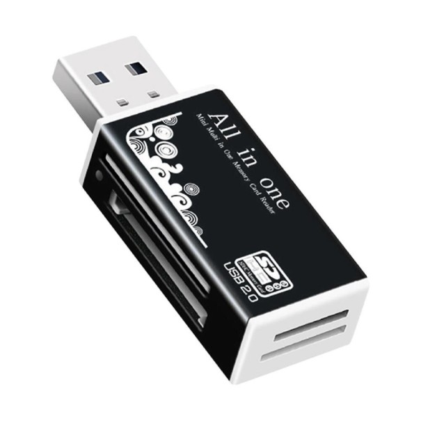 USB αναγνώστης καρτών μνήμης J65 μαύρο