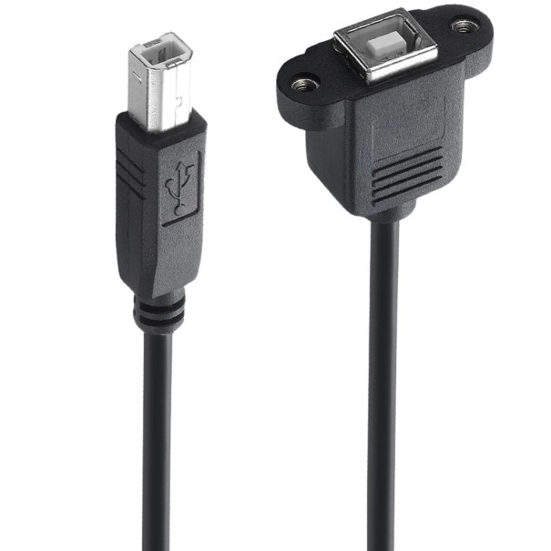 USB-B F/M skrivarförlängningskabel