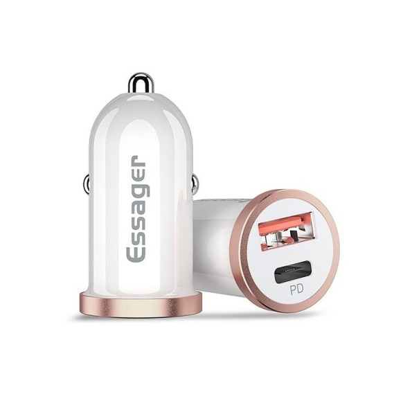 USB-biloplader K708 hvid 1