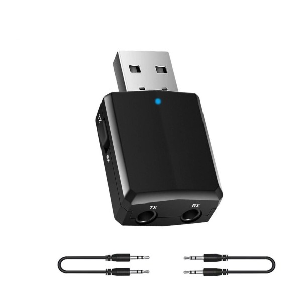 USB Bluetooth 5.0 modtager/sender sort
