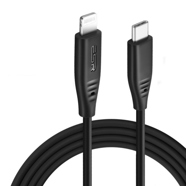 USB-C-auf-Lightning-K606-Datenkabel schwarz