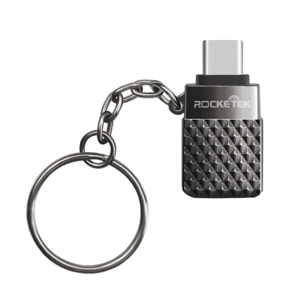 USB-C auf USB 3.0 Adapter zum Anschließen eines USB-Sticks an ein Telefon oder Laptop Datenübertragung 5 Gbps Metallgehäuse schwarz