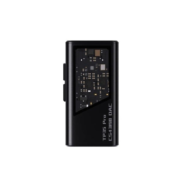 USB C DAC TP35 Pro HiFi dekodér s čipem CS43198 podpora DSD a PCM přenosný zesilovač 5 x 5 x 5 cm pro sluchátka do 32 ohmů černá