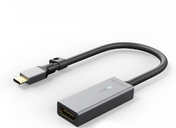 USB-C Male to HDMI Female Adapter for Image Transfer to Monitor or Television Resolution up to 4K Aluminium Alloy Casing Length 9.5 cm 1