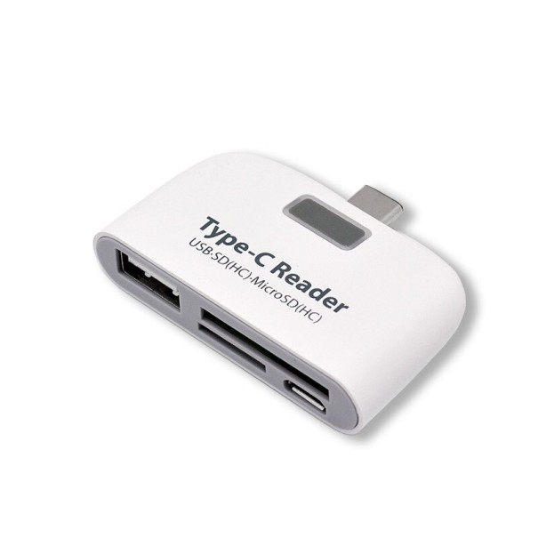 USB-C-muistikortinlukija K933 valkoinen