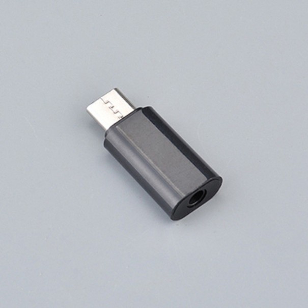 USB-C naar 3,5 mm jack-adapter zwart