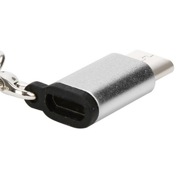 USB-C naar micro-USB-adapter K125 zilver