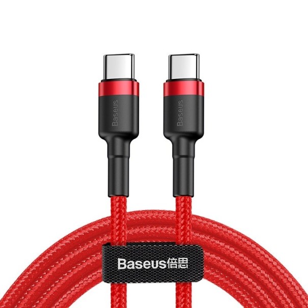 USB-C PD adatkábel piros 1 m
