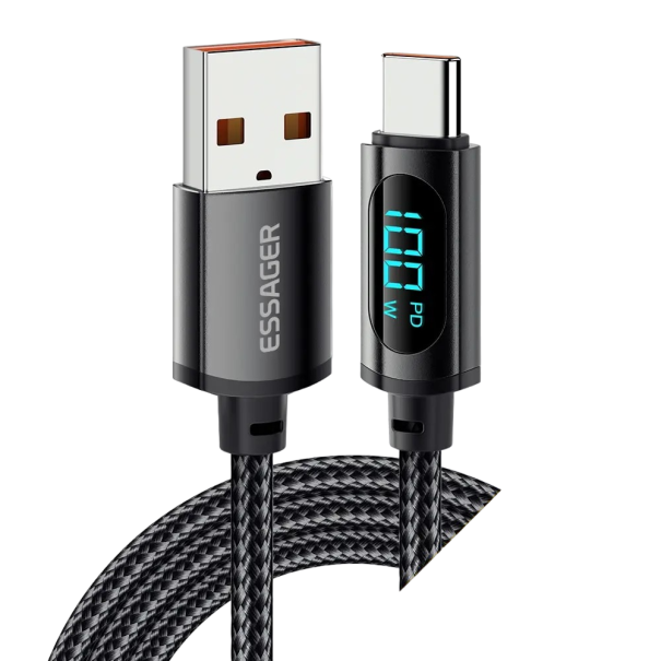 USB-C snabbladdningskabel 100W 1m 1