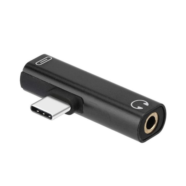 USB-C til 3,5 mm stik / USB-C adapter K140 sort