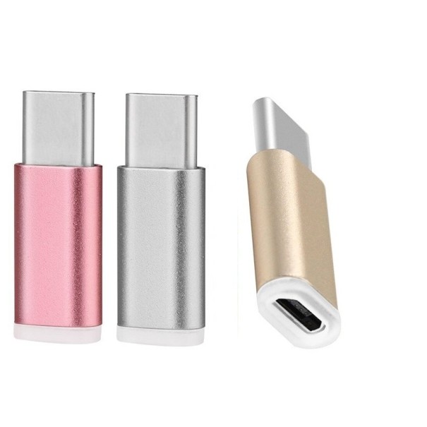 USB-C til Micro USB-adapter J49 sølv