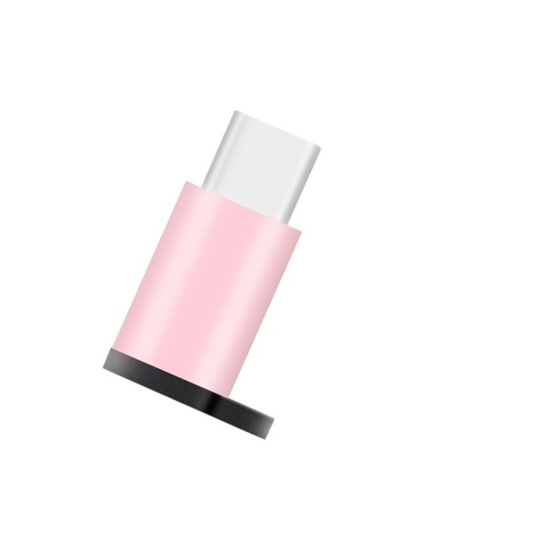 USB-C til Micro USB-adapter rosa