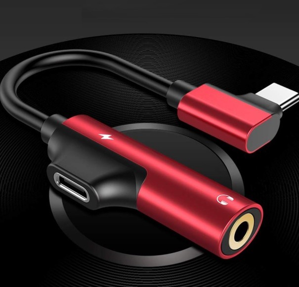 USB-C till 3,5 mm-uttag / USB-C-adapter
