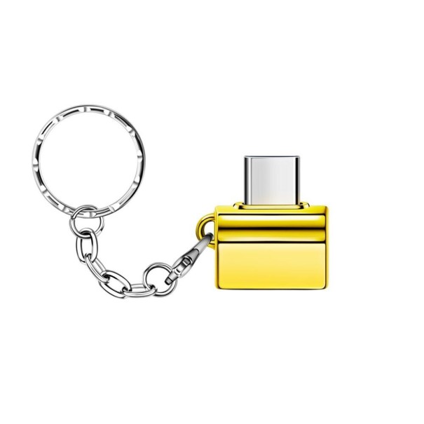 USB-C–USB K19 -sovitin kultainen